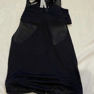 lulu built in bra black top